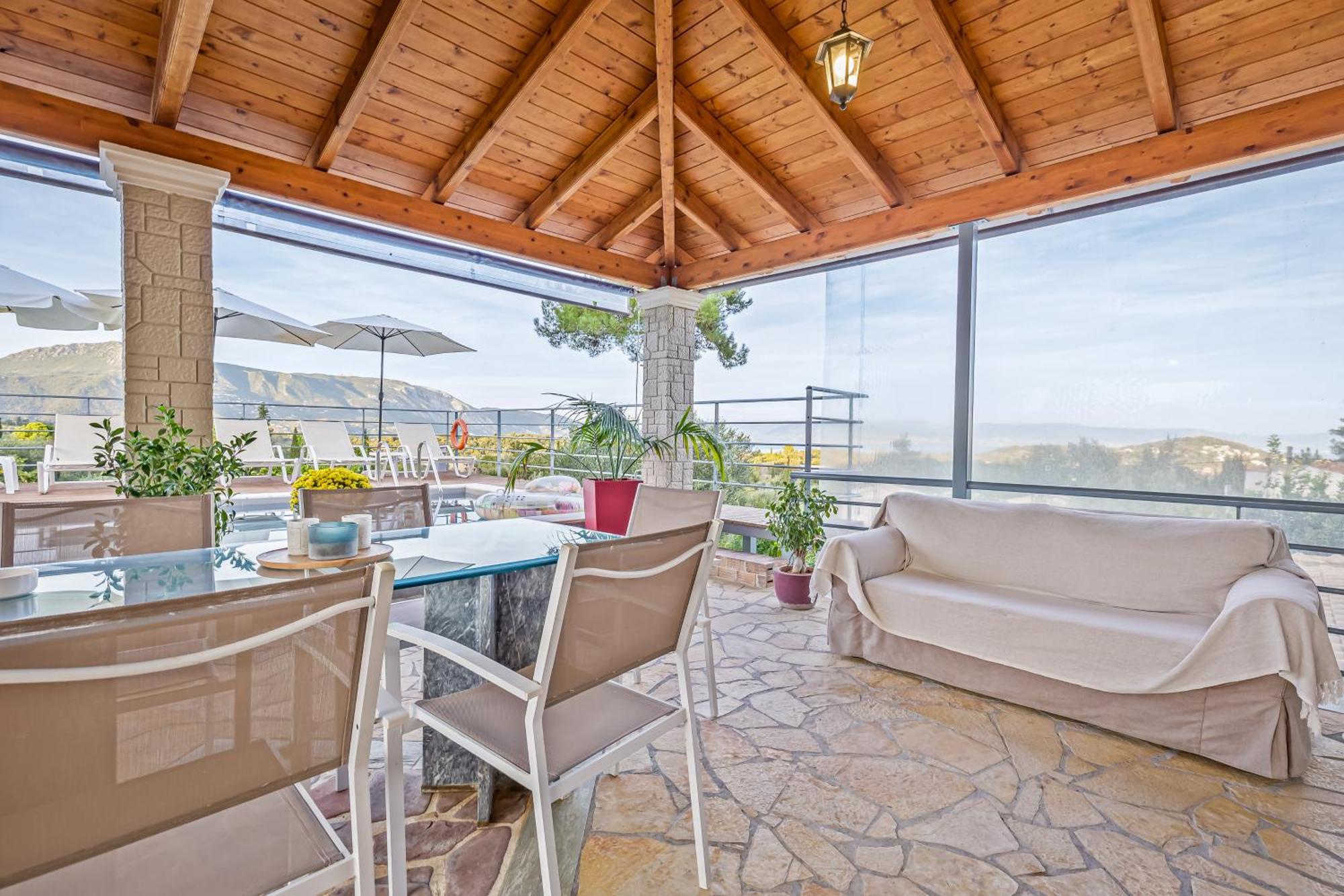 Villa Olivia Corfu - Amazing Sea-View 3 Bedroom Villa With A Pool Gazatika ภายนอก รูปภาพ