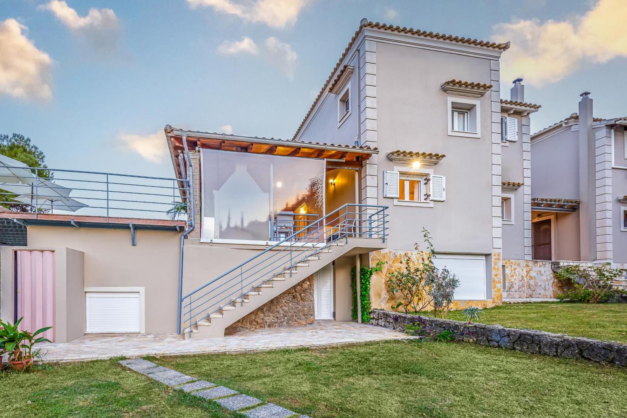 Villa Olivia Corfu - Amazing Sea-View 3 Bedroom Villa With A Pool Gazatika ภายนอก รูปภาพ