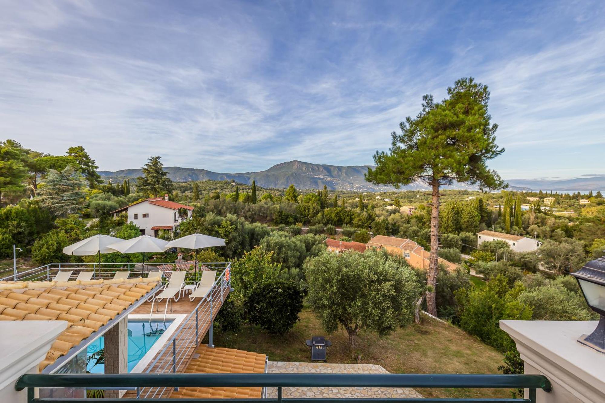 Villa Olivia Corfu - Amazing Sea-View 3 Bedroom Villa With A Pool Gazatika ภายนอก รูปภาพ