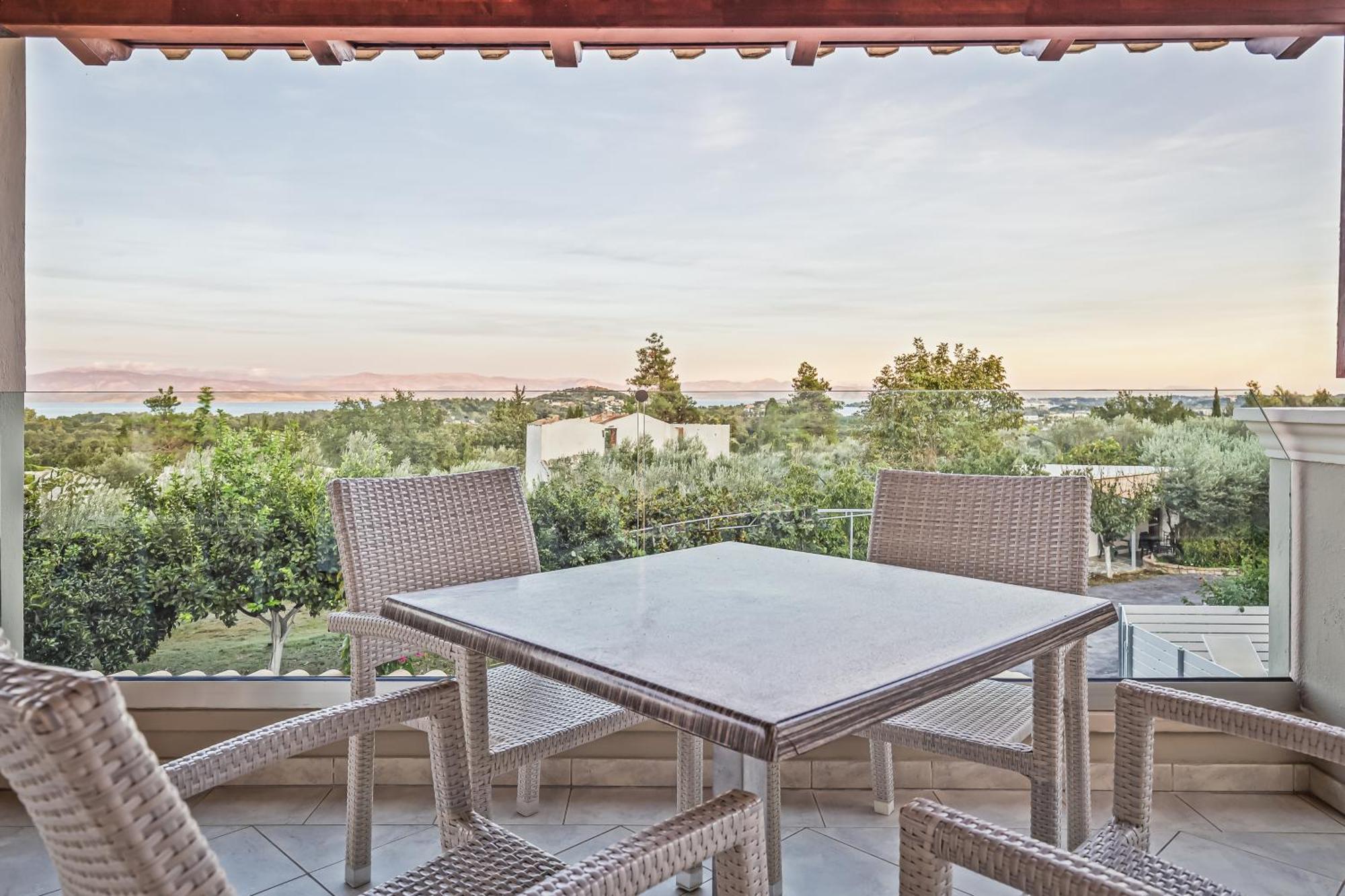 Villa Olivia Corfu - Amazing Sea-View 3 Bedroom Villa With A Pool Gazatika ภายนอก รูปภาพ