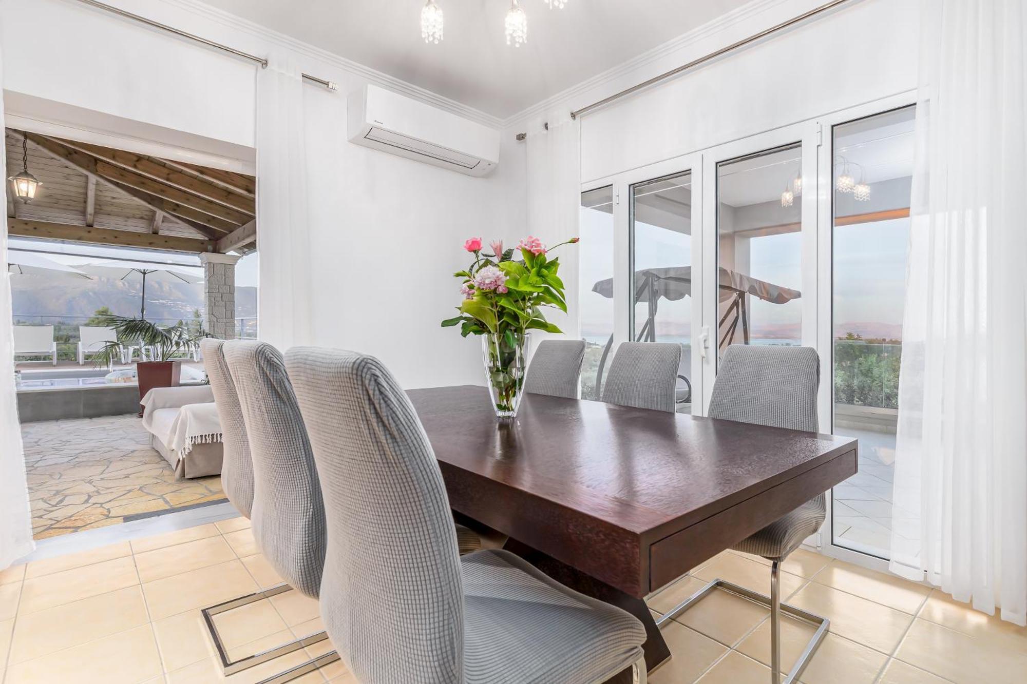 Villa Olivia Corfu - Amazing Sea-View 3 Bedroom Villa With A Pool Gazatika ภายนอก รูปภาพ